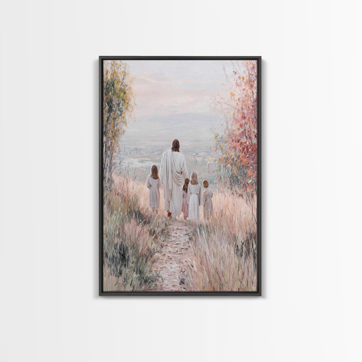 Path Of Mercy – Framed Canvas Print – Christian Wall Art – Christian Art Canvas – Jesus Painting – Christian Decor – Christmas Art