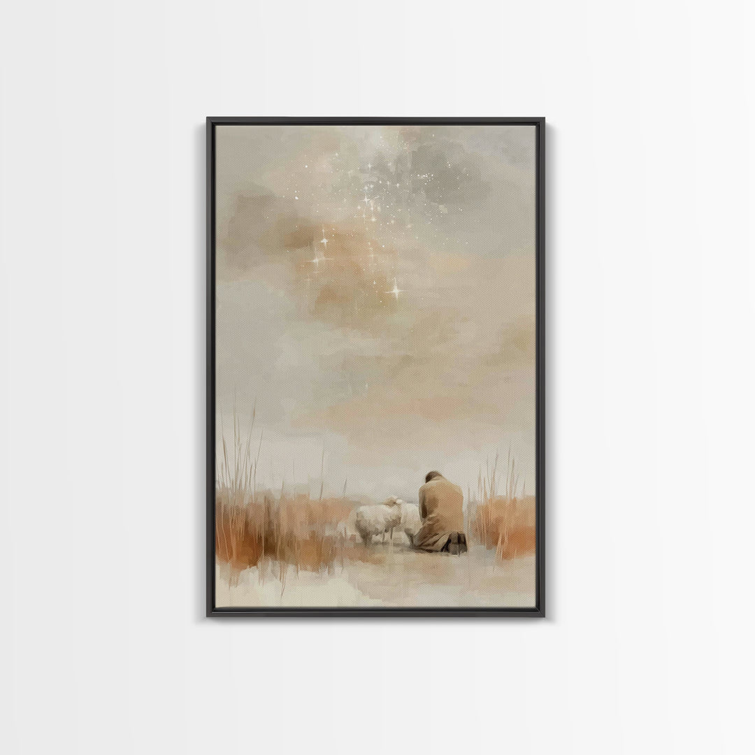 Quiet Mercy – Framed Canvas Print – Christian Art Canvas – Christian Wall Art – Subtle Christian Art – Christian Painting – Christian Chris