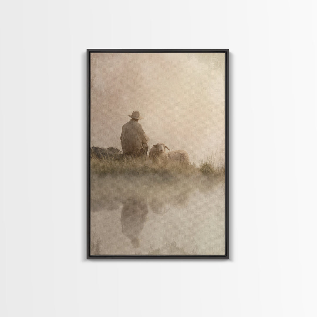 Morning Promise – Framed Canvas Print – Christian Art Canvas – Christian Wall Art – Subtle Christian Art – Christian Christmas Art – Christ