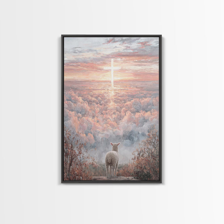 Radiant Mercy, Framed Canvas Print, Christian Wall Art, Christian Art Painting, Jesus Christmas Art, Large Christian Painting, Christian De