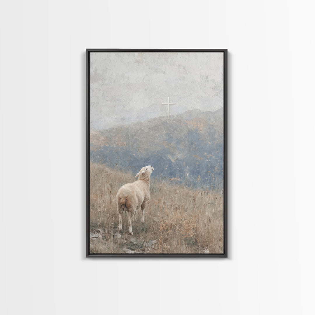 Cloudpath Blessing – Framed Canvas Print – Christian Art Canvas – Christian Wall Art – Christmas Art Work – Christian Gift Ideas – Jesus Pa