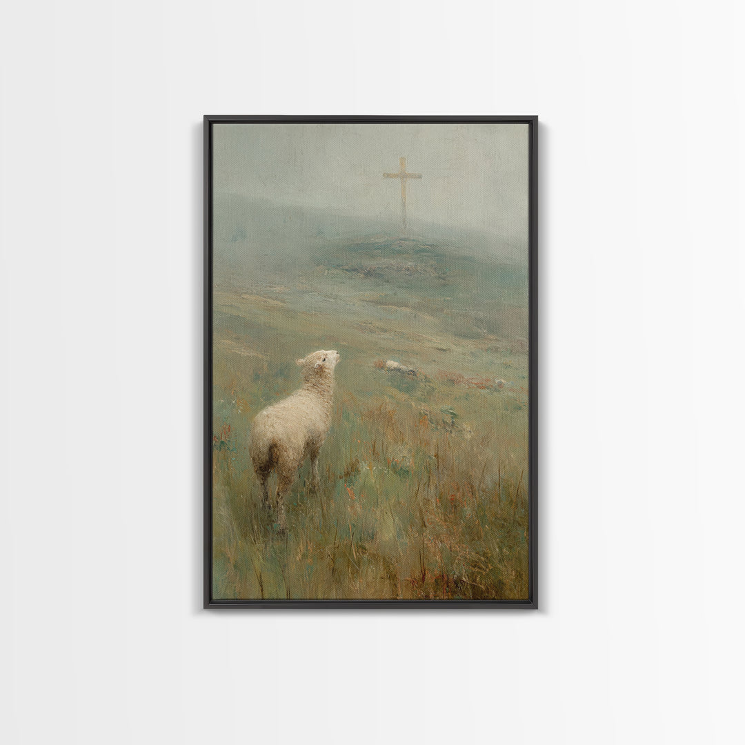 Hillside Promise | Framed Canvas Print | Christian Wall Art | Christian Art Canvas | Subtle Christian Art | Christian Christmas Art | Chris