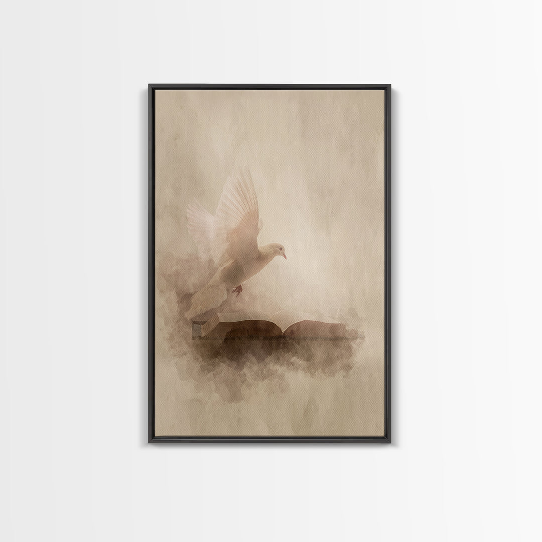 Word Of Peace, Framed Canvas Print, Christian Art Canvas, Christian Wall Art, Modern Christian Art, Christian Christmas Decor, Christian Ar