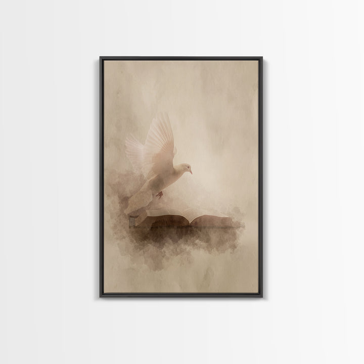 Word Of Peace, Framed Canvas Print, Christian Art Canvas, Christian Wall Art, Modern Christian Art, Christian Christmas Decor, Christian Ar