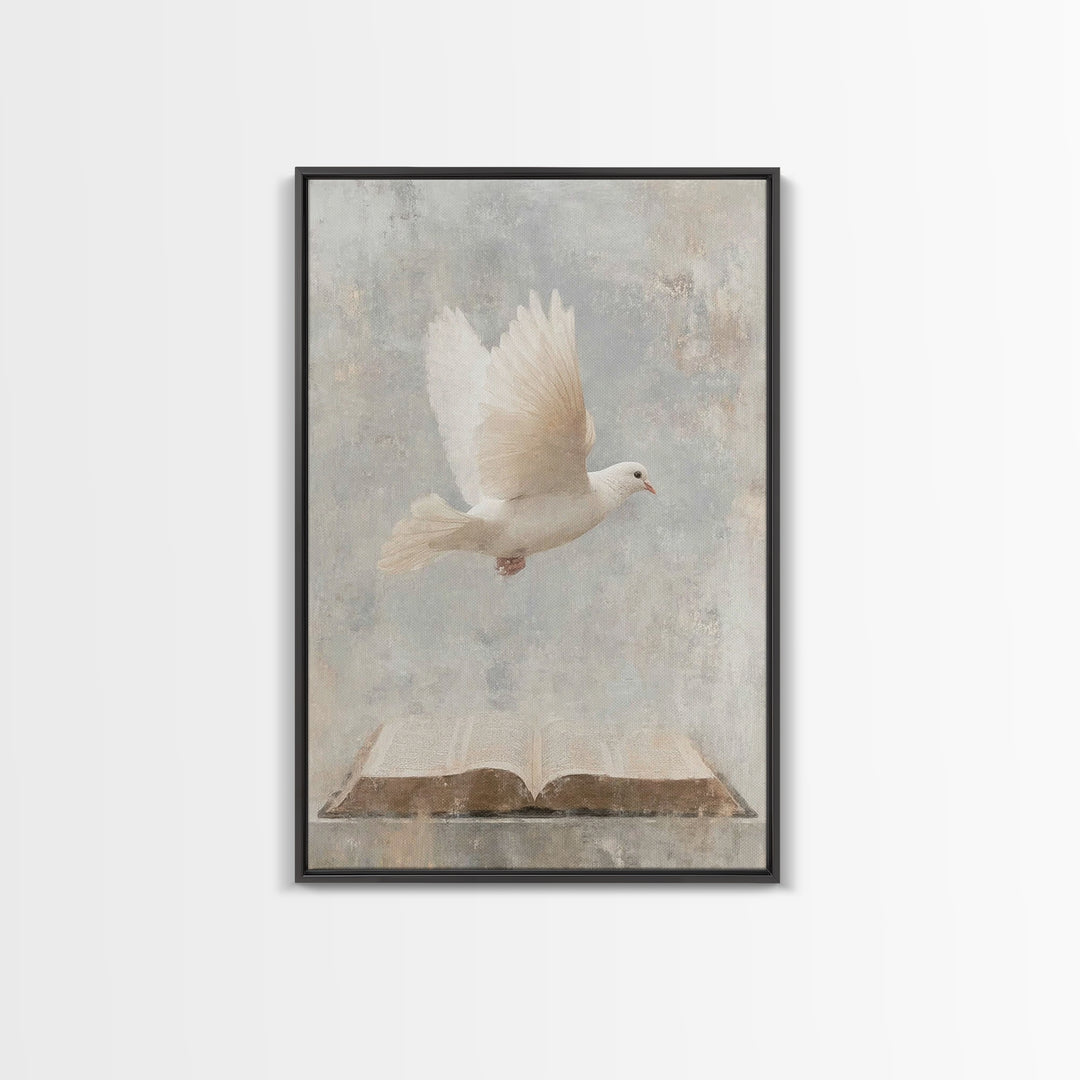 Holy Light Flight – Framed Canvas Print – Christian Art – Christian Wall Art – Christian Art Canvas – Subtle Christian Art – Christian Gift