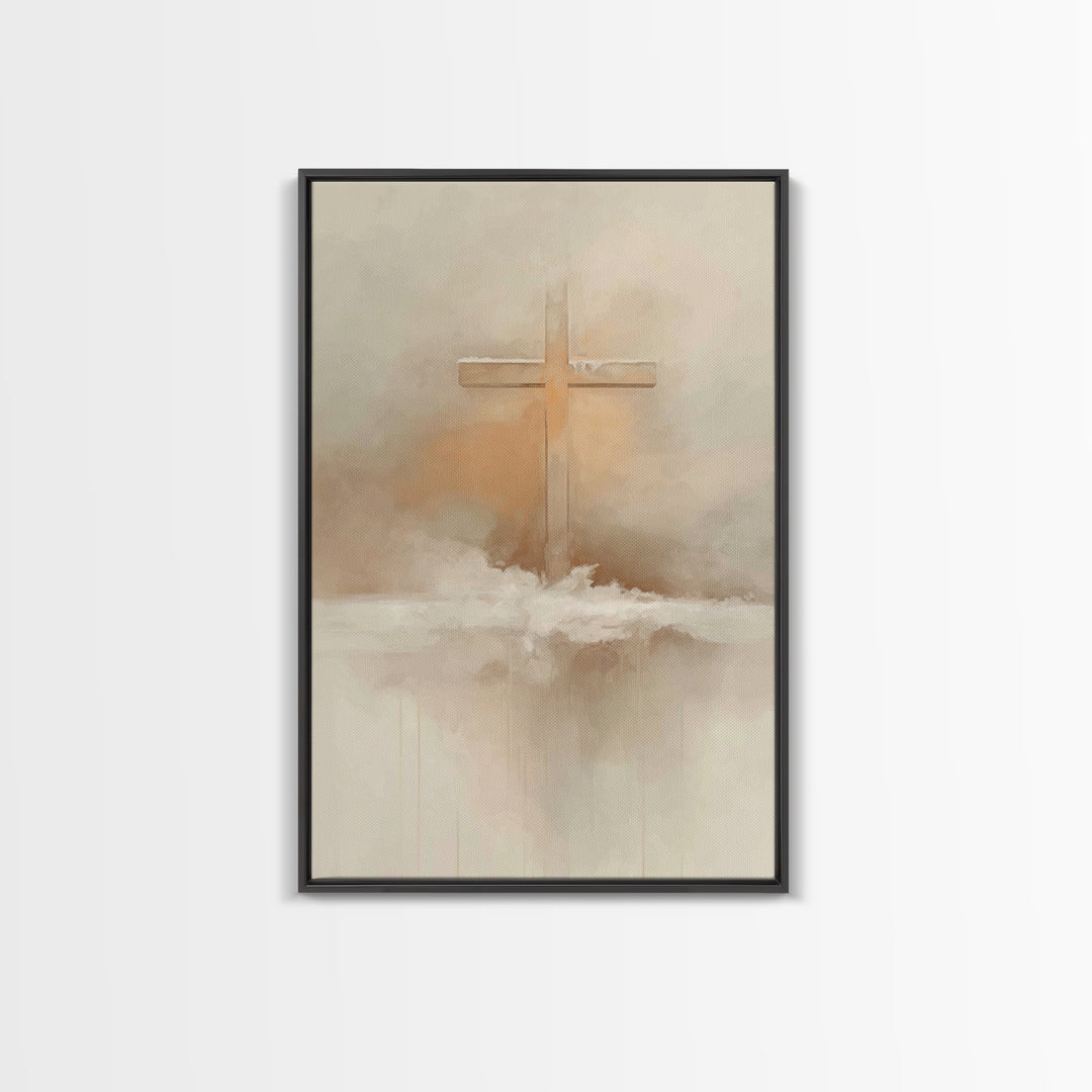 Winter Redemption – Framed Canvas Print – Christian Art Print – Christian Wall Art – Subtle Christian Art – Christian Decor – Christian Gif