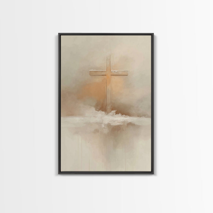 Winter Redemption – Framed Canvas Print – Christian Art Print – Christian Wall Art – Subtle Christian Art – Christian Decor – Christian Gif