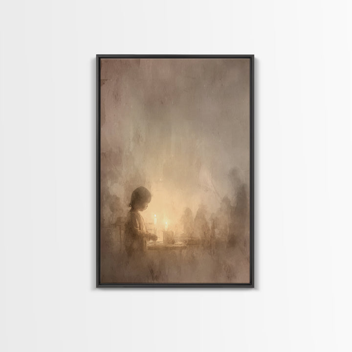 Altar Blessing – Framed Canvas Print – Christian Art – Christian Wall Art – Modern Christian Art – Christian Art Painting – Christian Decor
