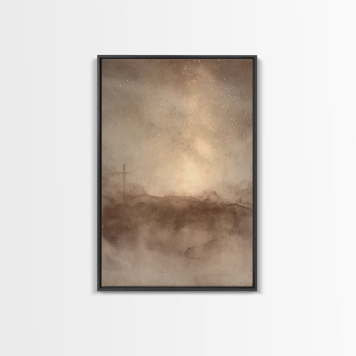 Dawn of Mercy - Framed Canvas Print - Christian Paintings - Christian Wall Art - Christian Art Canvas - Christmas Art Prints - Christian Ch