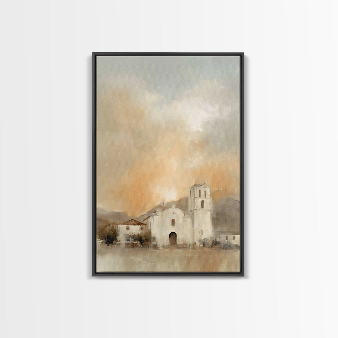 Sanctuary Sunrise - Framed Canvas Print - Christian Art Canvas - Christian Wall Art - Christian Art Print - Christian Christmas Art - Jesus