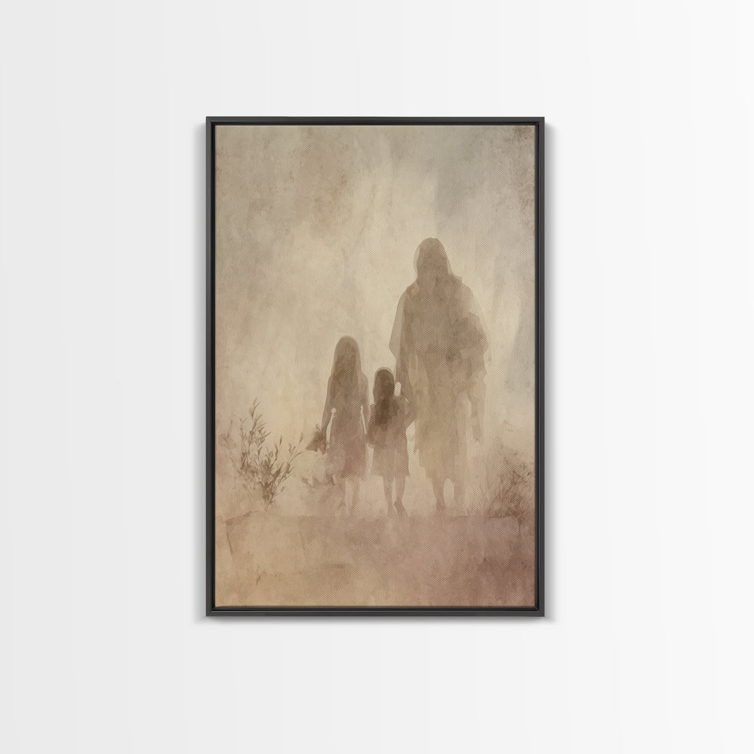 Blossoms Of Mercy – Framed Canvas Print – Christian Art Canvas – Christian Wall Art – Jesus Painting – Christian Christmas Art – Christian