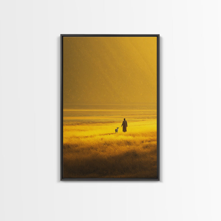 Galilee Sky Mercy, Framed Canvas Print, Christian Art Canvas, Christian Wall Art, Christmas Art, Jesus Painting, Christian Christmas Art