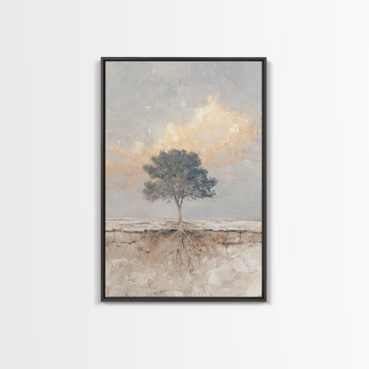 Tree Of Promise – Framed Canvas Print – Christian Wall Art – Christian Art Canvas – Christian Art Prints – Unique Christian Art – Christian