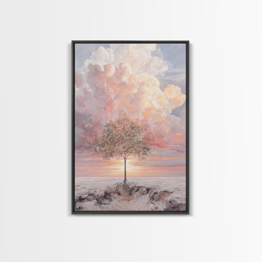Dawn Of Renewal | Framed Canvas Print | Christian Art Canvas | Christian Wall Art | Christian Art Gift | Modern Christian Art | Christian D