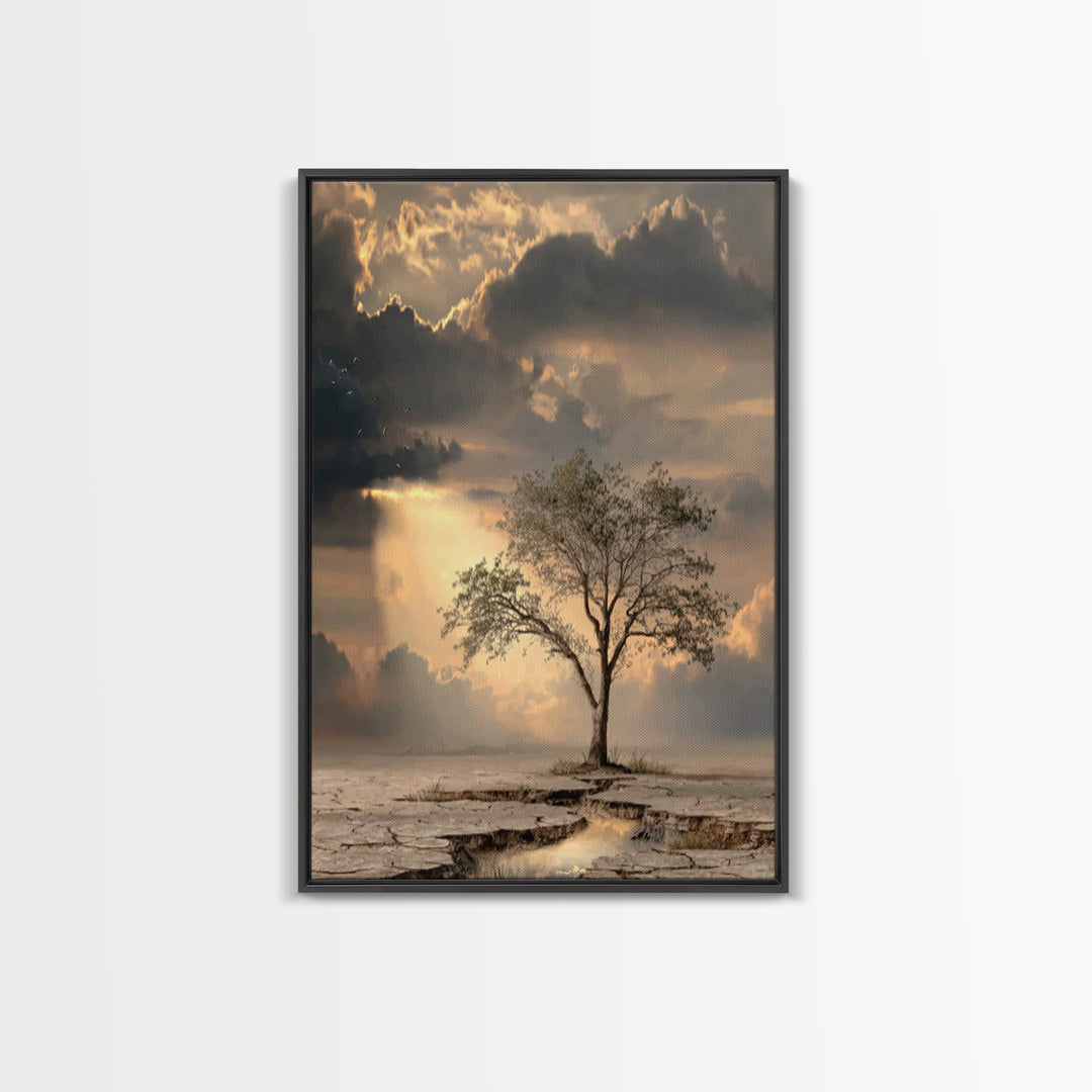 Stormvale Covenant – Framed Canvas Print – Christian Wall Art – Christian Art Canvas – Moody Christian Art – Christian Gift – Christian Dec