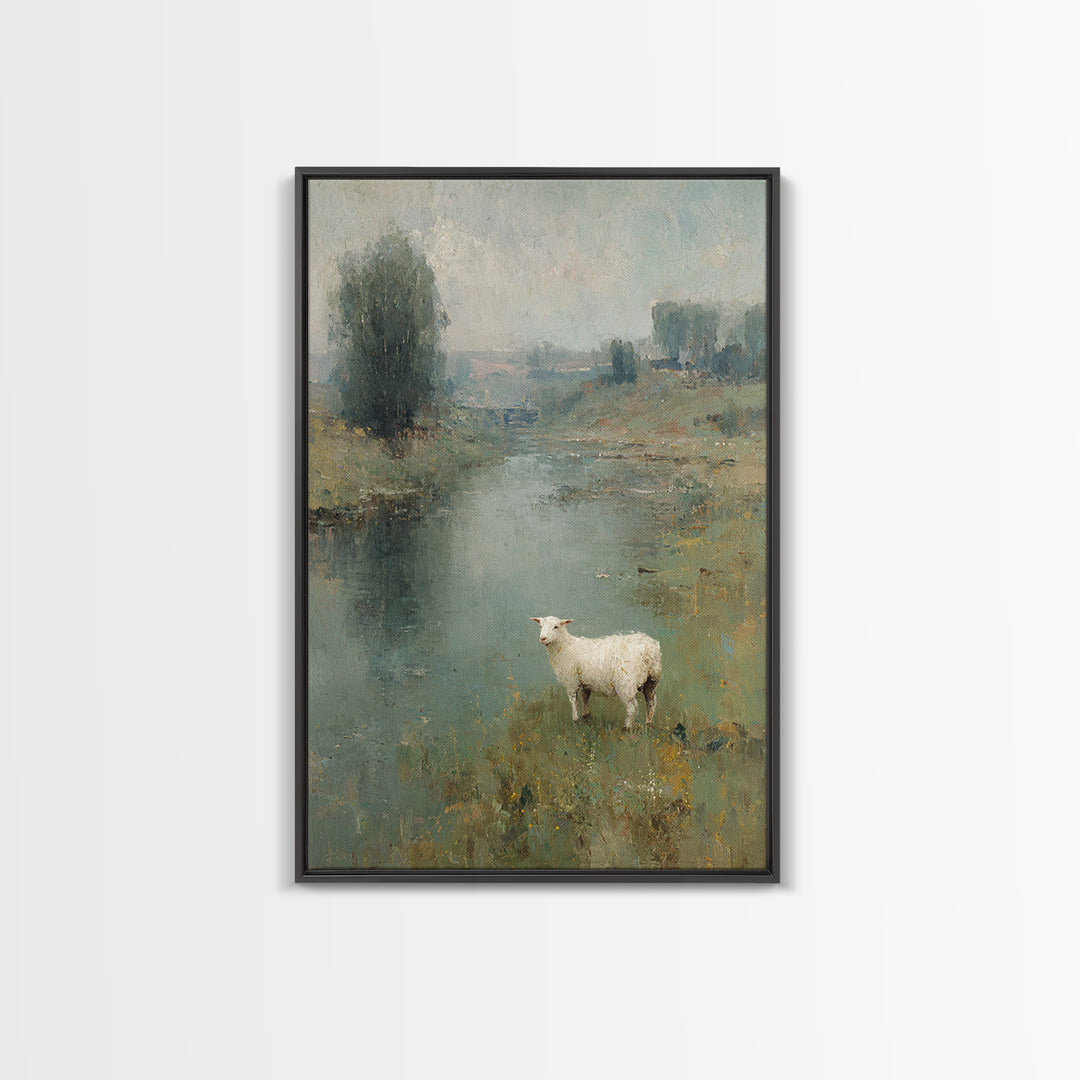 Starlit Pilgrims – Framed Canvas Print – Christmas Art – Christian Art Canvas – Jesus Painting – Christian Christmas Art – Christian Wall A