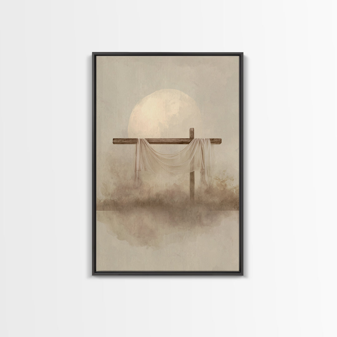 Eternal Dawn | Framed Canvas Print | Christian Wall Art | Christian Art Canvas | Christian Painting | Christian Christmas Art