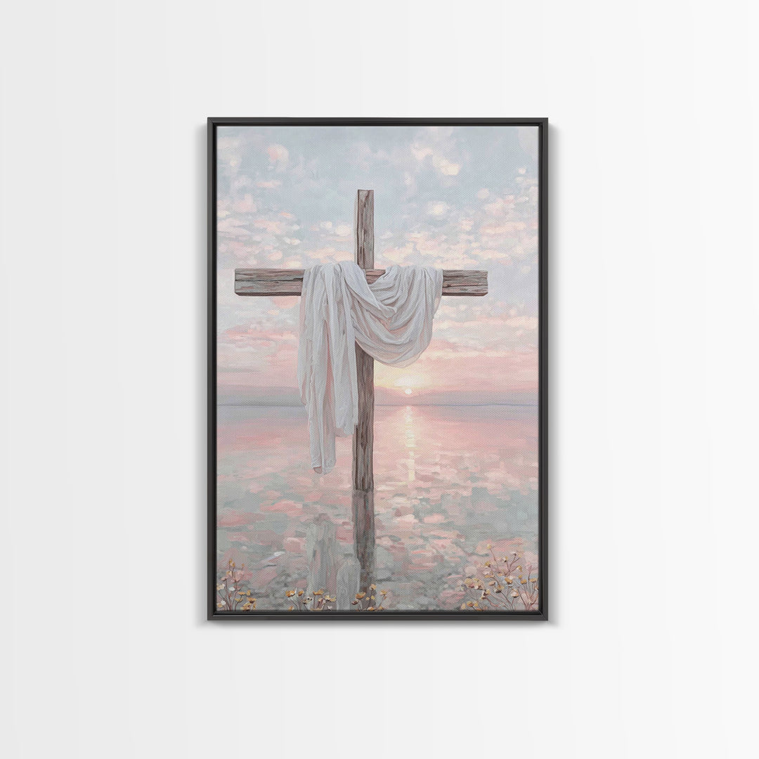 Sacred Horizon – Framed Canvas Print – Christian Wall Art – Christian Art Canvas – Christian Painting – Christian Christmas Art
