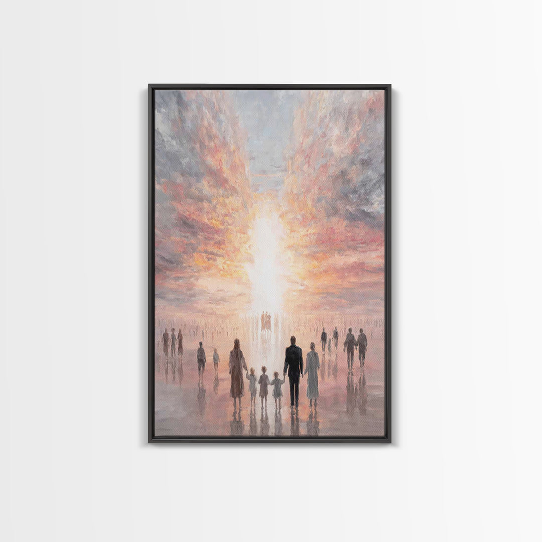 Path Of Promise - Framed Canvas Print - Christian Decor - Christian Art Canvas - Christmas Art - Jesus Painting - Christian Wall Art