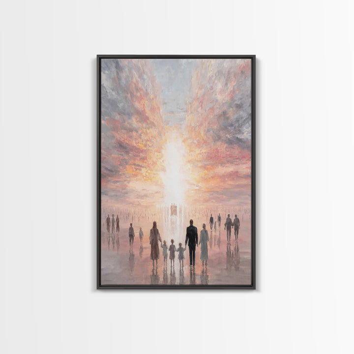 Path Of Promise - Framed Canvas Print - Christian Decor - Christian Art Canvas - Christmas Art - Jesus Painting - Christian Wall Art