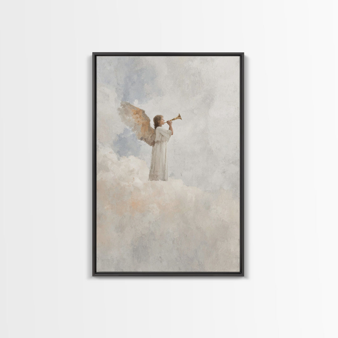 Herald Of Dawn – Framed Canvas Print – Christian Wall Art – Christian Art Canvas – Christian Paintings – Christmas Art Prints – Christian D