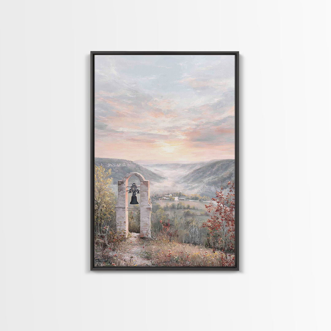 Bell Valley Dawn – Framed Canvas Print – Christian Wall Art – Christian Art Canvas – Christian Gift – Christian Decor