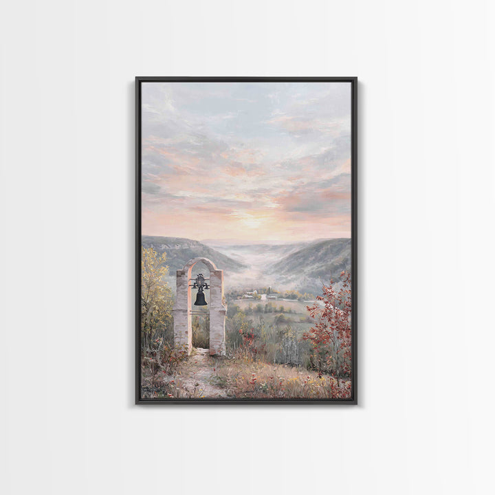 Bell Valley Dawn – Framed Canvas Print – Christian Wall Art – Christian Art Canvas – Christian Gift – Christian Decor