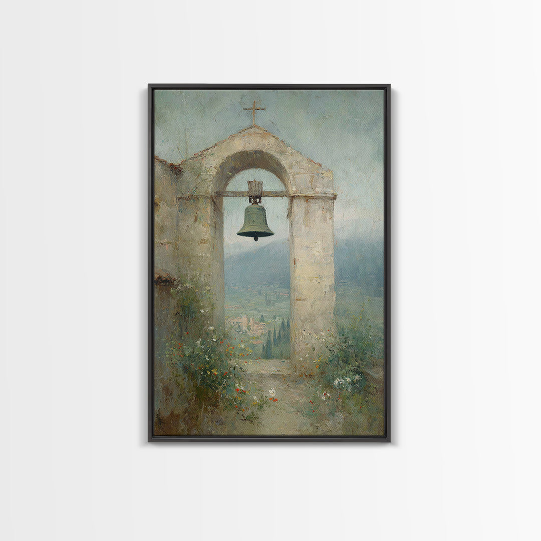 Valley Bell Blessing, Framed Canvas Print, Christian Wall Art, Christian Art Canvas, Christian Decor, Christian Gift