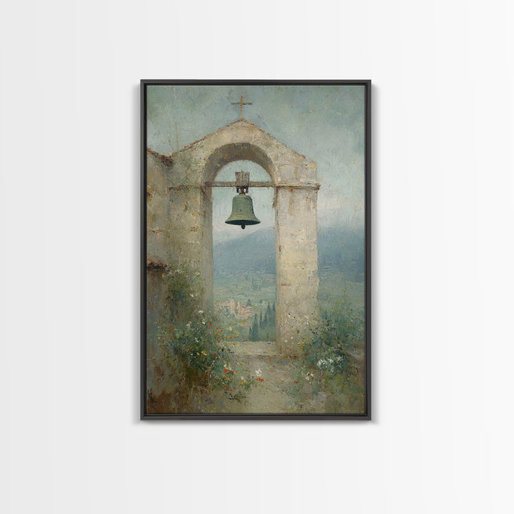 Valley Bell Blessing, Framed Canvas Print, Christian Wall Art, Christian Art Canvas, Christian Decor, Christian Gift
