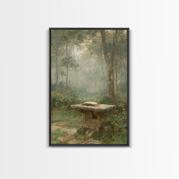 Garden Of Scripture – Framed Canvas Print – Christian Wall Art – Christian Art Canvas – Vintage Christian Art – Christian Gift