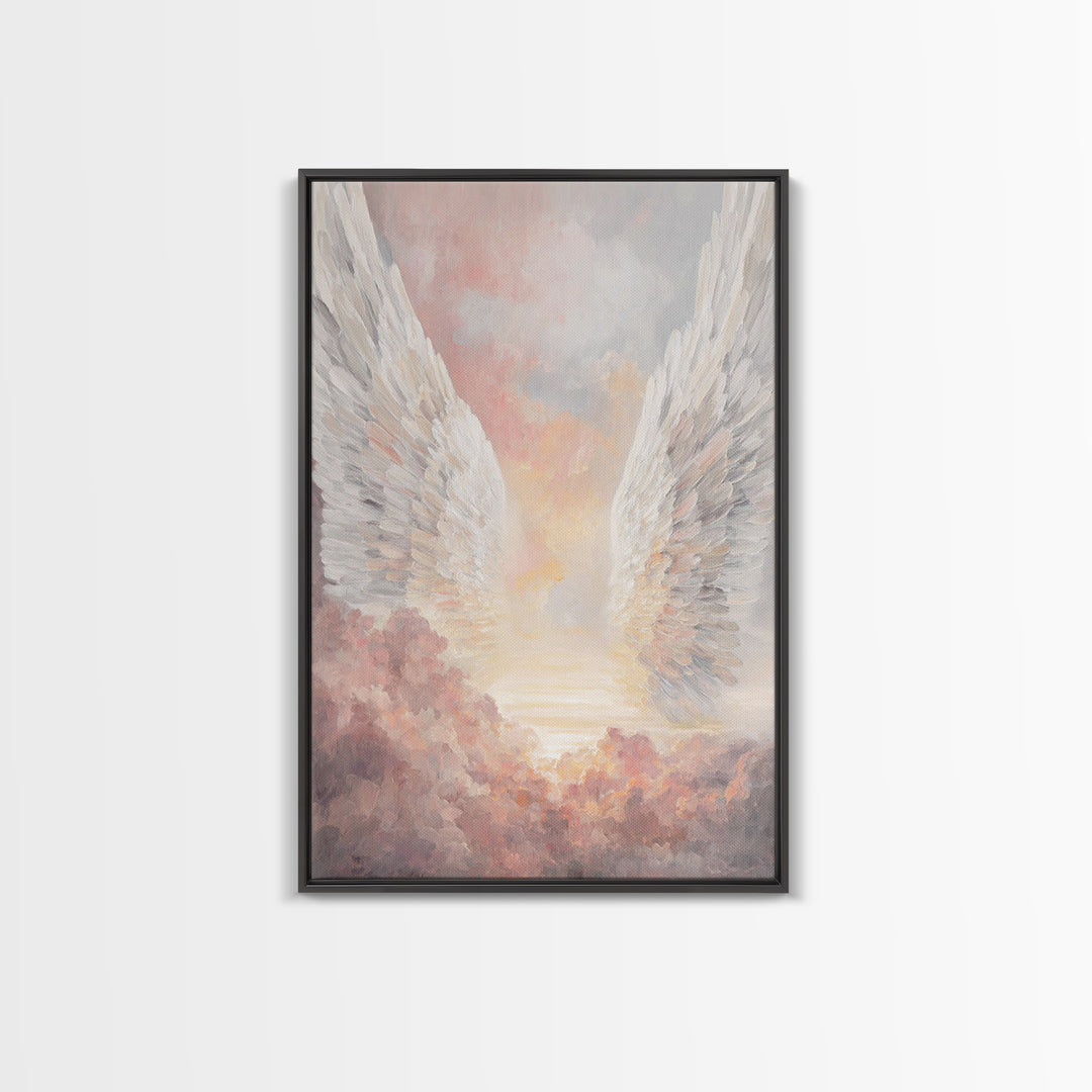 Wings Of Dawn – Framed Canvas Print – Christian Wall Art – Christian Art Canvas – Christmas Art – Christian Decoration – Christian Gift Ide