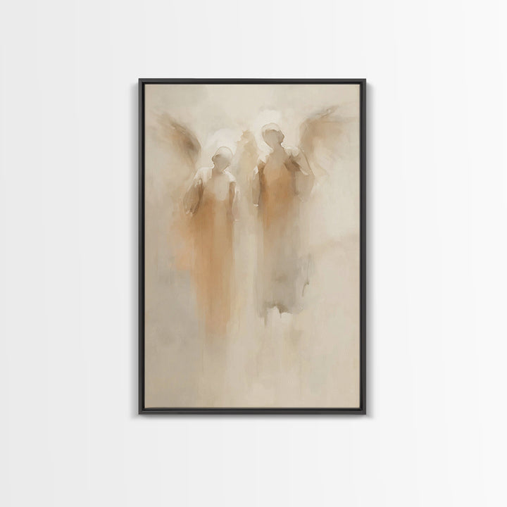 Silent Watchers – Framed Canvas Print – Christian Art Canvas – Christian Wall Art – Abstract Christian Art – Christian Decor – Christian Gi