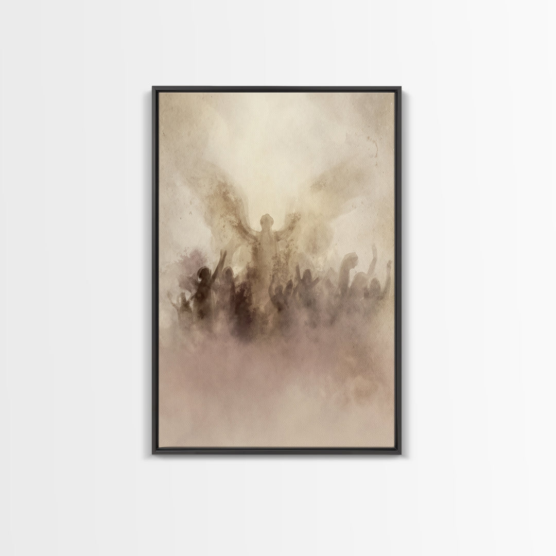 Rise Of Glory – Framed Canvas Print – Christian Art Canvas – Christian Wall Art – Minimalist Christian Art – Christian Decor – Christian Gi