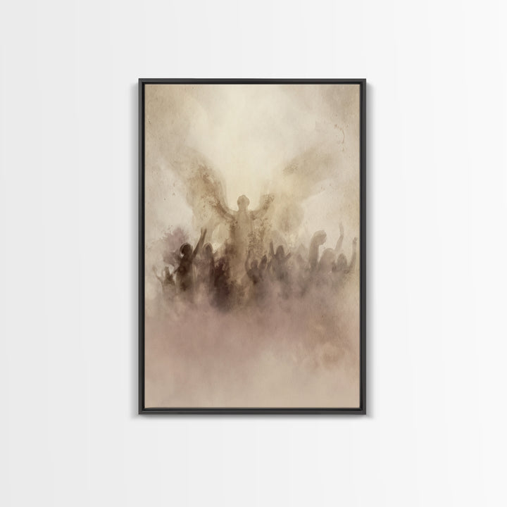 Rise Of Glory – Framed Canvas Print – Christian Art Canvas – Christian Wall Art – Minimalist Christian Art – Christian Decor – Christian Gi
