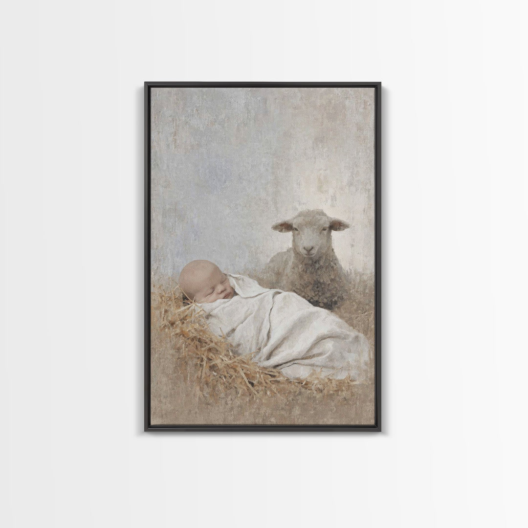 Everlasting Peace – Framed Canvas Print – Christian Art Canvas – Jesus Painting – Christmas Art Prints – Christian Wall Art – Christian Chr