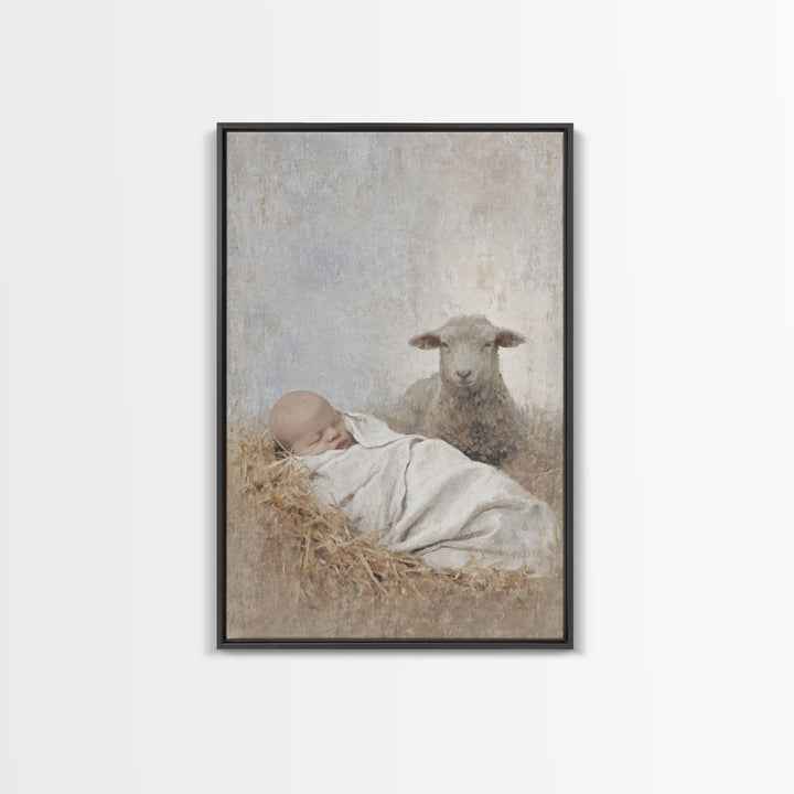 Everlasting Peace – Framed Canvas Print – Christian Art Canvas – Jesus Painting – Christmas Art Prints – Christian Wall Art – Christian Chr