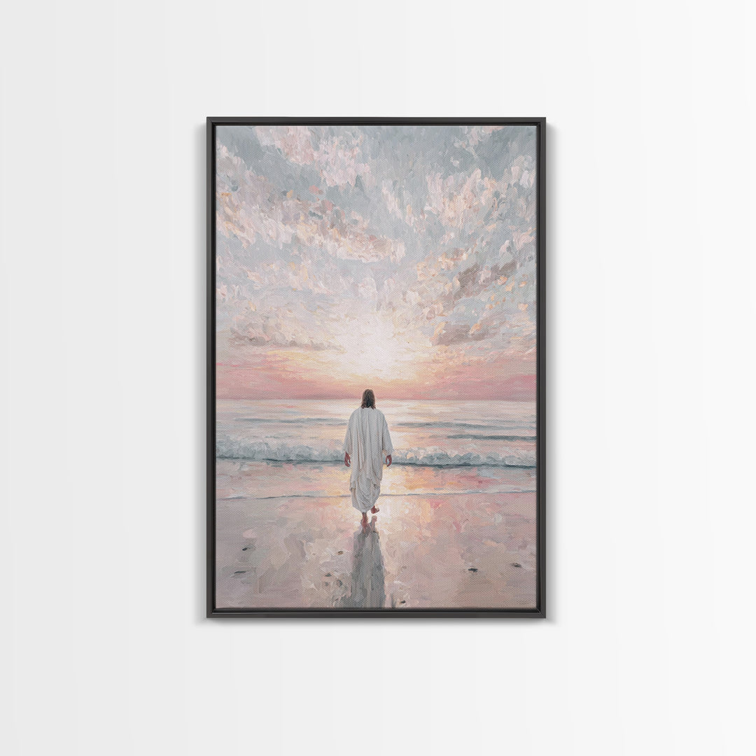 Morning Promise – Framed Canvas Print – Christian Art – Christian Art Canvas – Jesus Painting – Christian Wall Art – Subtle Christian Paint