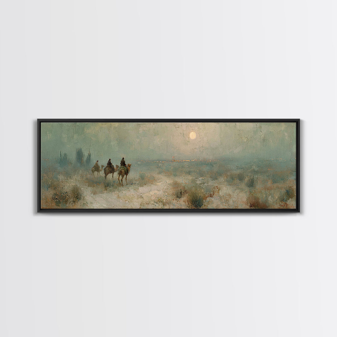 Bethlehem Road Rise – Framed Canvas Print – Panoramic Wall Art – Christian Art Canvas – Christmas Art – Christian Wall Art – Christian Chri