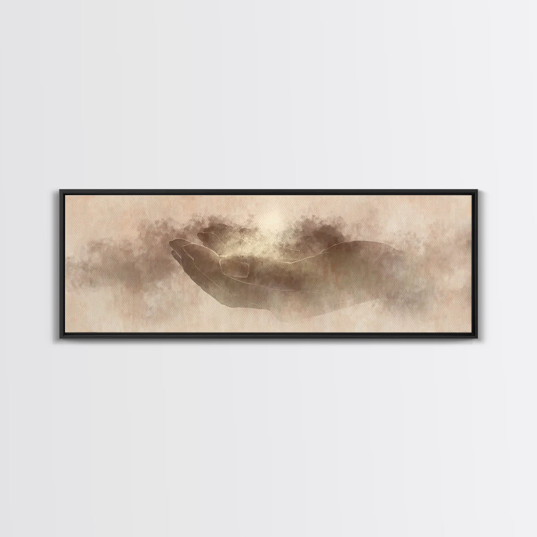Seeds Of Blessing | Framed Canvas Print | Extra Wide Art | Christian Art | Christian Art Canvas | Christian Christmas Art | Christian Paint