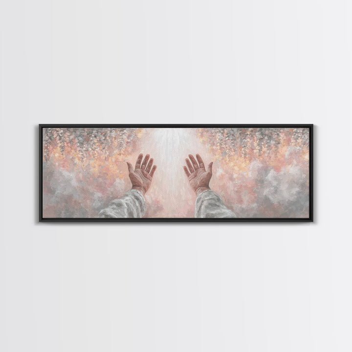 Awakening Light | Framed Canvas Print | Christian Wall Art | Panoramic Art | Christian Art Canvas | Modern Christian Art | Christian Decor