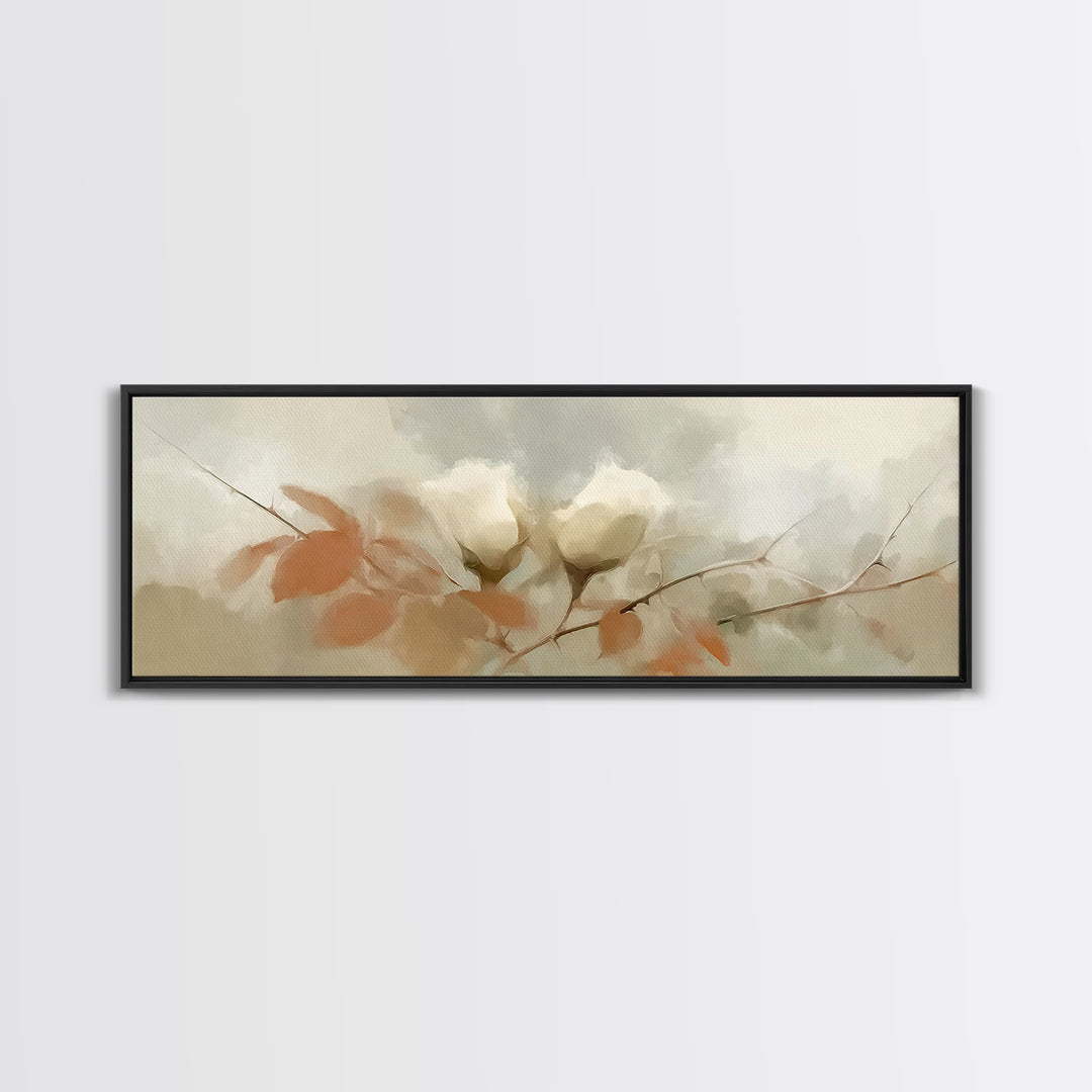 Hope In Bloom, Framed Canvas Print, Christian Art Canvas, Christian Wall Art, Panoramic Print, Christian Art, Christian Painting