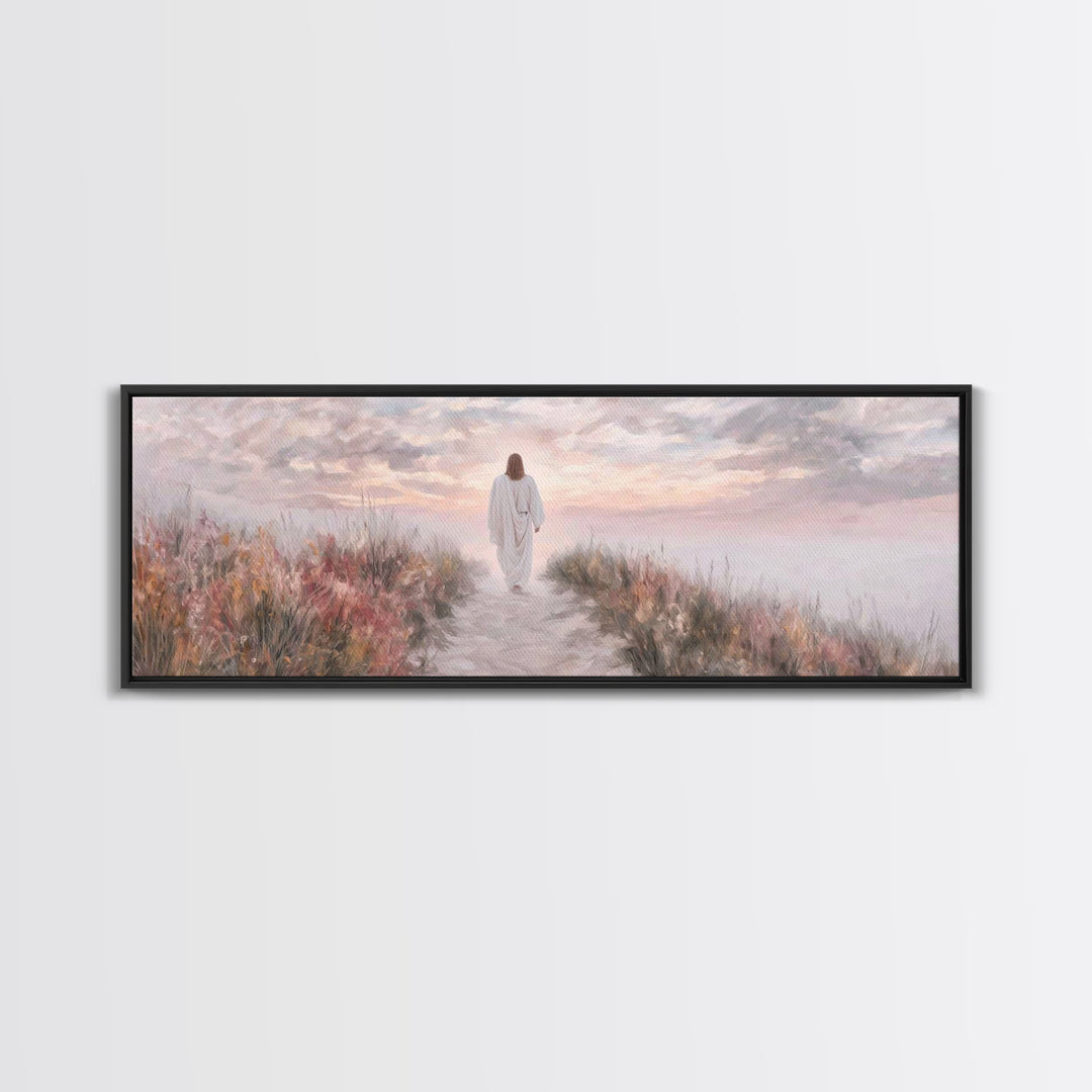 Horizon Of Peace – Framed Canvas Print – Panoramic Art – Christian Art Canvas – Jesus Wall Art – Christian Art – Christian Christmas
