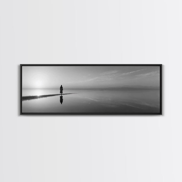 Morning Grace, Framed Canvas Print, Panoramic Wall Art, Christian Art Canvas, Jesus Painting, Christian Decorations, Christian Gift