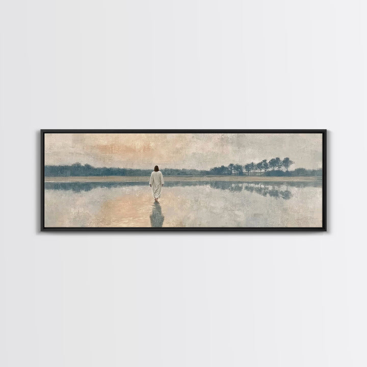 Radiant Promise – Framed Canvas Print – Panoramic Painting – Christian Art – Christian Canvas – Jesus Painting – Christian Decor
