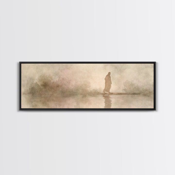 Shaded Covenant | Framed Canvas Print | Panoramic Painting | Christian Wall Art | Jesus Canvas Art | Christian Art Print | Christian Decor