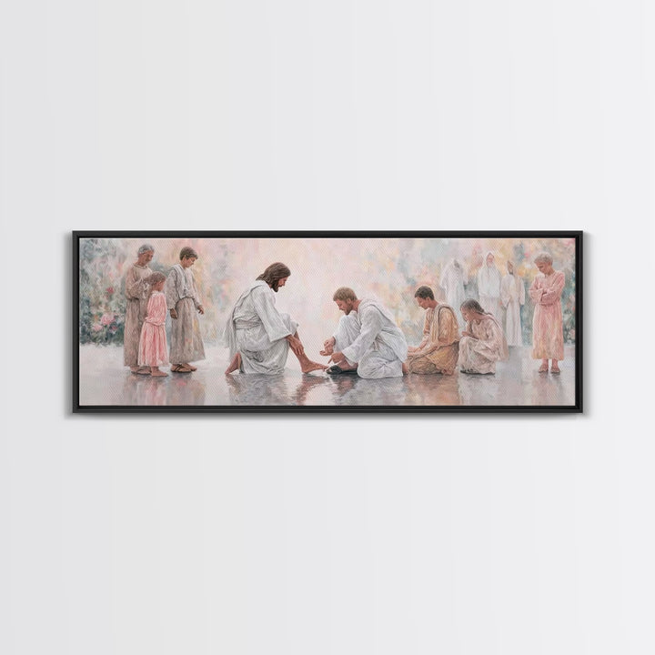 Harmony of Grace – Framed Canvas Print – Panoramic Painting – Christian Art Canvas – Christian Wall Art – Jesus Painting – Christian Christ