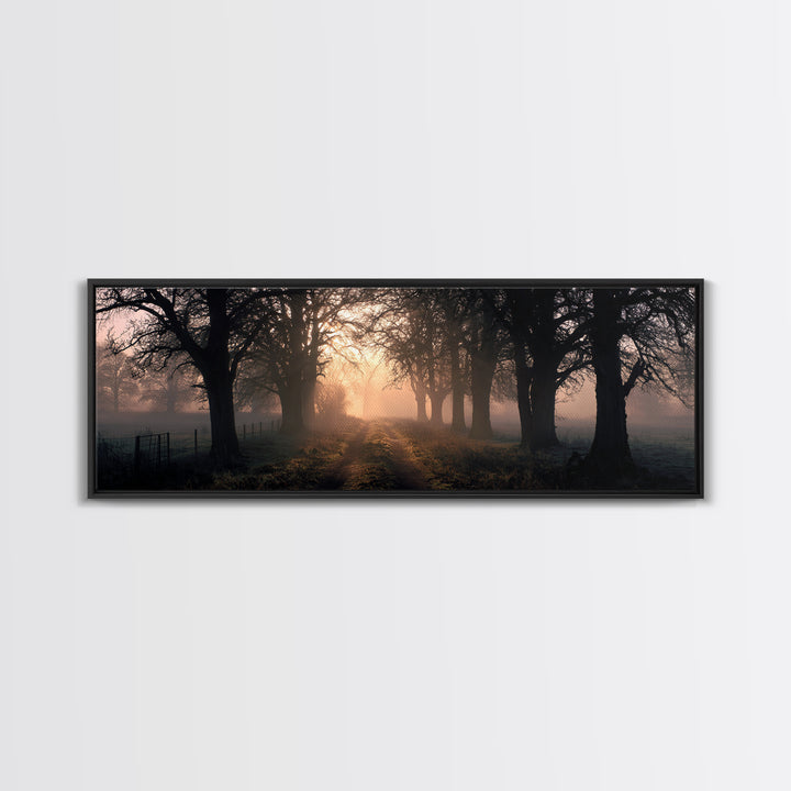 Soft Morning Grace | Framed Canvas Print | Panoramic Print | Christian Art Canvas | Modern Christian Painting | Christian Wall Art | Christ