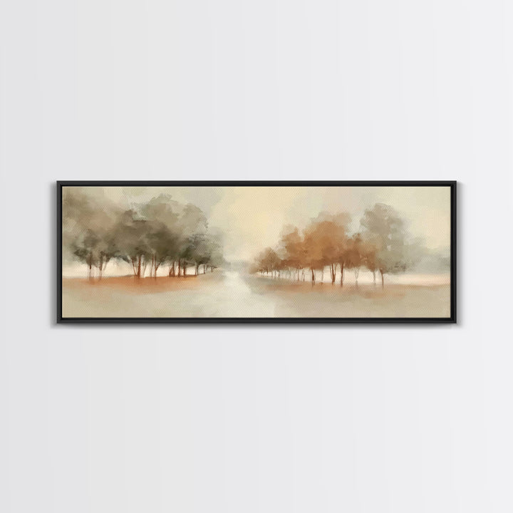 Walk Of Renewal – Framed Canvas Print – Panoramic Wall Art – Christian Art Print – Subtle Christian Paintings – Christian Art – Christian C
