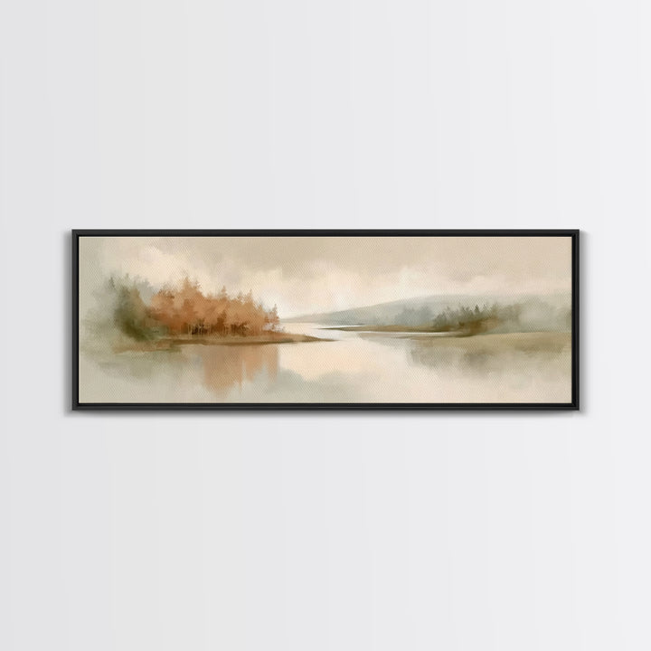 Prairie Prayer Light, Framed Canvas Print, Christian Wall Art, Christian Art Canvas, Christian Painting, Panoramic Frame, Christian Gift