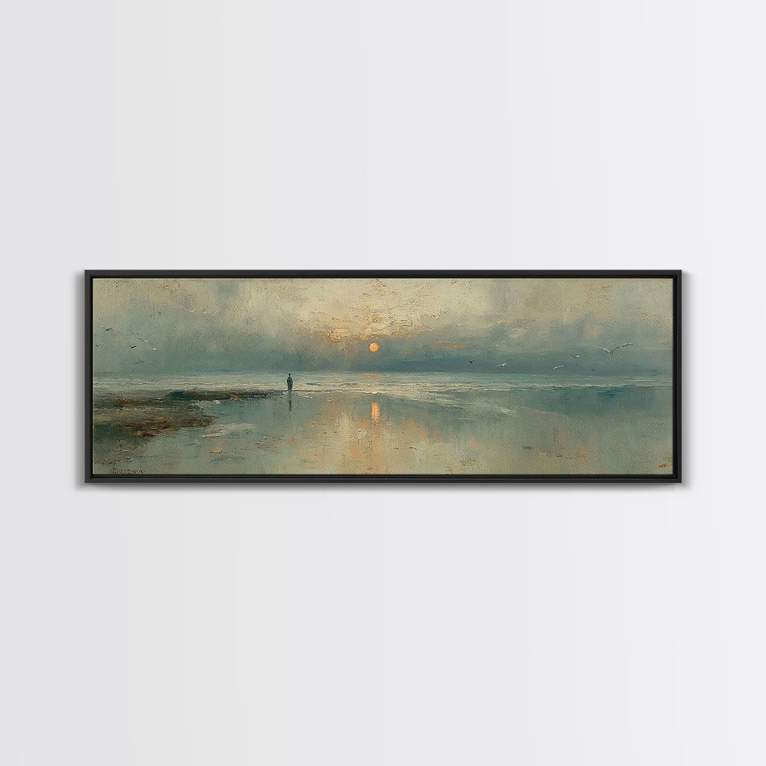 Sunrise Promise – Framed Canvas Print – Panoramic Print – Christian Art Canvas – Jesus Painting – Christian Art – Modern Christian Art